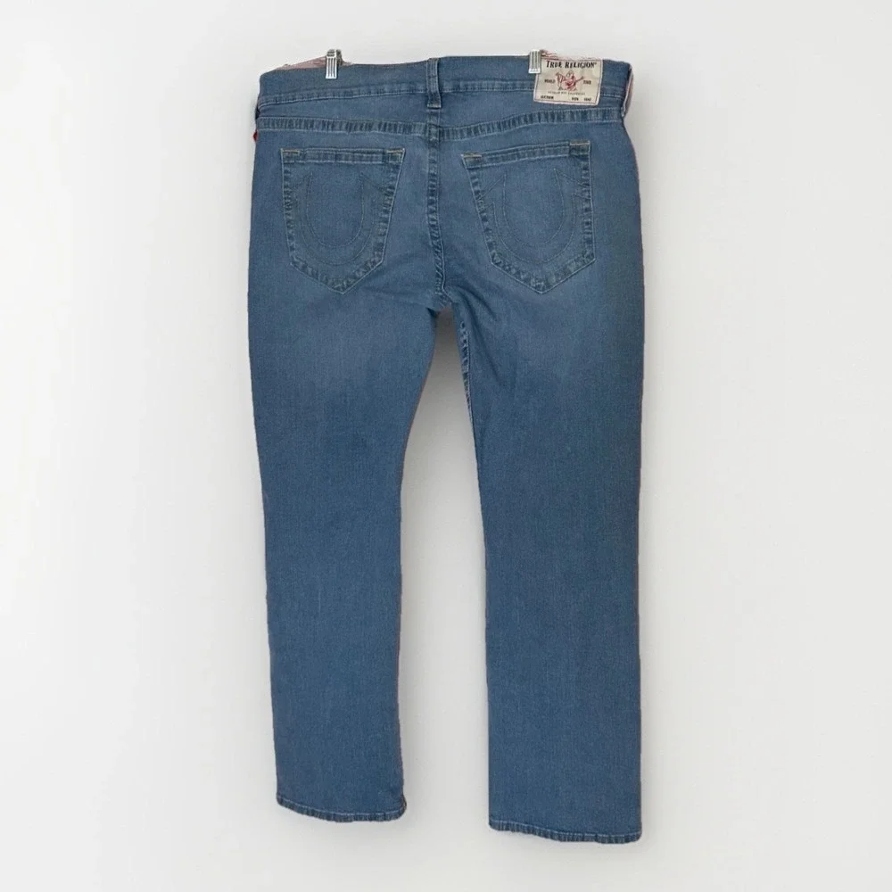 NWOT True Religion Ricky Relaxed Straight Jeans Men 40 Light Y2K‎ Denim 42x30